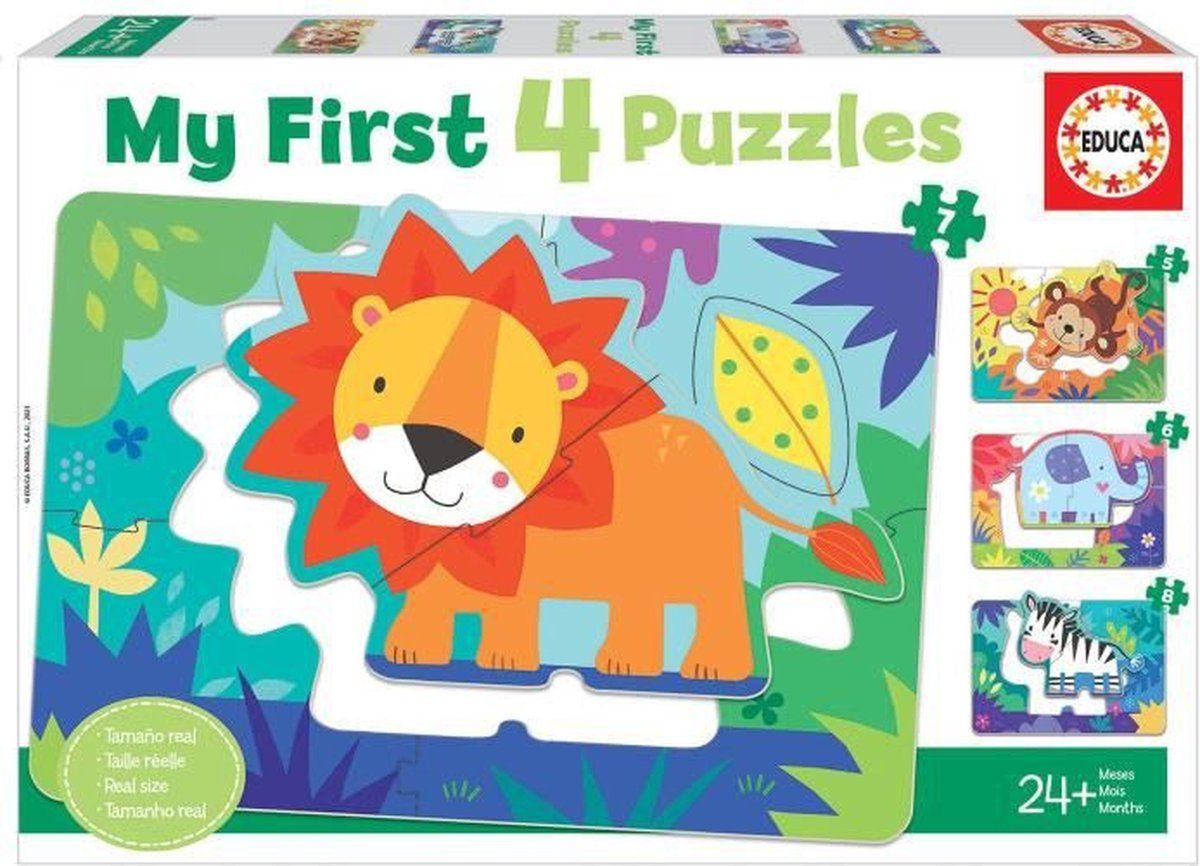 Educa Mijn eerste puzzel - Jungledieren - 8412668188976