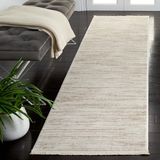 Safavieh Whisper Collection Geometrisch tapijt voor woonkamer, eetkamer, slaapkamer, korte pool, ivoor en beige, 66 x 244 cm