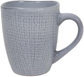 Merkloos / Sans marque Bol Koffiemok woven textiel grijs 340ml
