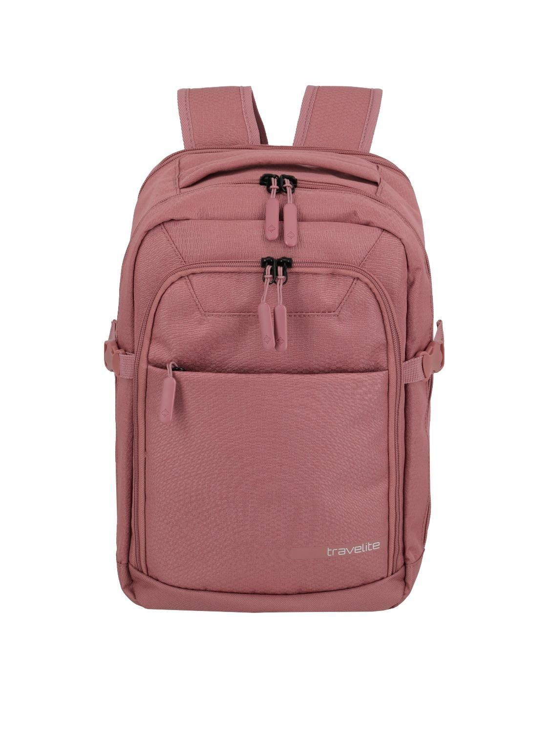 Travelite Kick Off Cabin Rugzak - Handbagage Rugtas 20L met 13” Laptopvak - Rose