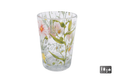 Flowers Theelichthouder glas 6x6x9cm