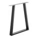 SOTECH V-FRAME pied de table, hauteur 710 mm, profondeur 580 mm (acier noir, charge max. 100 kg par pied), pieds de table avec patins de protection pour sols fragiles.