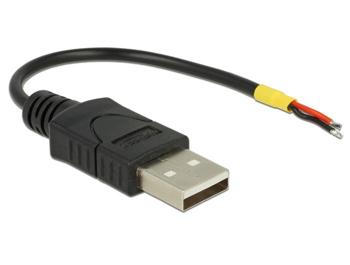 DeLOCK 85250 USB 2.0 Kabel - 0.1m - USB A - Zwart