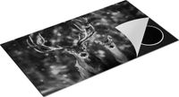 Chefcare Inductie Beschermer Twee Herten met Sneeuw - Zwart Wit - 95x55 cm