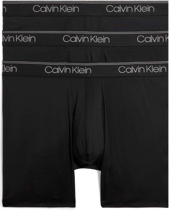 Calvin Klein Micro Stretch Boxer briefs (3-pack) - heren boxers extra lang - zwart - L