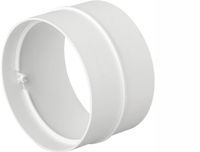 Air Roxy Serie - Ventilatiebuiskoppelstuk - 100mm - Rond - Wit
