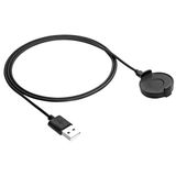 Akyga AK-SW-59 USB-oplaadkabel compatibel met Ticwatch PRO 1 m zwarte oplader