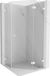 Mexen Lunar cabine de douche pentagonale ouverture droite 80 x 80 cm, transparent, blanc