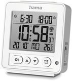 Hama Rhodos Digitale Radiogestuurde Wekker Wit