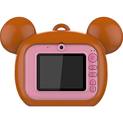 ZTBGY Draagbare Kids Instant Print Camera, Foto Kids Camera voor Meisjes/jongens Camera met Selfie Video Camera met 2.0 Inch Scherm en TF-kaart, 2400W Pixels en1080P HD Video Recorder (16G, roze)