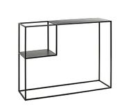 HAKU Console zwart, metaal - B 100 cm x H 80 cm x D 30 cm