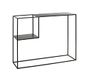 HAKU Console zwart, metaal - B 100 cm x H 80 cm x D 30 cm