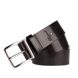 Legend leren riem zwart