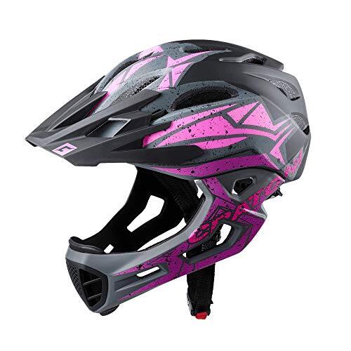 Cratoni Helmets GmbH C-Maniac Pro fietshelm voor volwassenen, uniseks, zwart/roze/lila mat, M/L