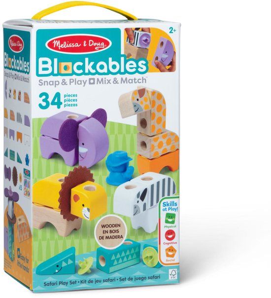 Melissa & Doug Blockables Safari speelset