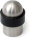 Merkloos Deurstopper RVS met zwarte buffer - 5 x 3 cm