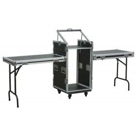 Power Dynamics PD-F16U10T DJ Table - Black - Aluminum
