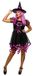 Rubies Neon-koekoeks-heksenkostuum voor dames, jurk en hoed, kleur roze, officieel Halloween, carnaval, feest en cospplay