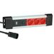 Bachmann CONNECTUS 3xCEE7/3, 10A C14-stekker, rood, 2 m