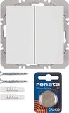 Hager Drukknop Oppervlak Dubbele usbquicklink SM Q1 Polar White