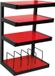 Norstone Esse Hifi Vinyl audio meubel zwart/ rood
