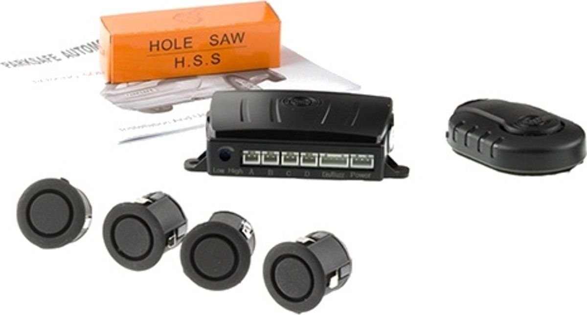 Parksafe Achteruitrijdradar (geschikt Voor Trekhaak) Incl. 4 Sensoren/Buzzer (12/24V)