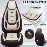 Bremer Sitzbezüge GmbH Autostoelhoezen voor Toyota Corolla Bj 2013-18 – Stoelhoezen voor bestuurder en passagier in Bruin/Beige