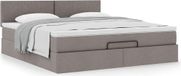 Maison Exclusive - Cadre de lit ottoman avec matelas taupe, 180x200 cm, textile