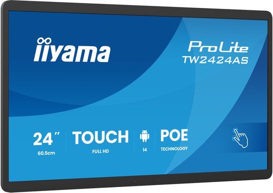 iiyama TW2424AS-B3P Interactief flatscreen 60,5 cm (23.8") Full HD Zwart Touchscreen