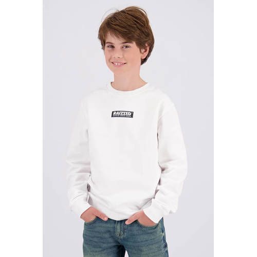 Raizzed sweater met logo - wit