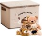 Boîte de rangement verrouillable sans marque - Coffre de rangement avec serrure - Stockage sécurisé - Conception empilable - 38 x 26 x 26 cm - Beige