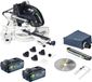 Festool KAPEX KSC 60 EB-Basic batterie-scie à onglets et à traction 18 V / 36 V 216 mm sans balais + 2x batterie 8,0 Ah - sans chargeur