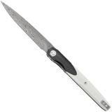 Bestechman Lanza BMK14-D-1 Damascus, Black White G10, zakmes, Grzegorz Grabarski design