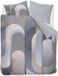 Kardol Archi dekbedovertrek - Lits-Jumeaux - 240 x 200/220 cm - Blauwgrijs