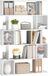 VASAGLE bibliothèque à 5 niveaux, étagère autoportante, 24 x 90 x 159 cm, étagère de rangement avec compartiments ouverts, pour salon, chambre, bureau à domicile, blanc mat