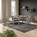 Vicco Table à manger Granny, Chêne/Gris, 80-120 x 70 cm Extensible