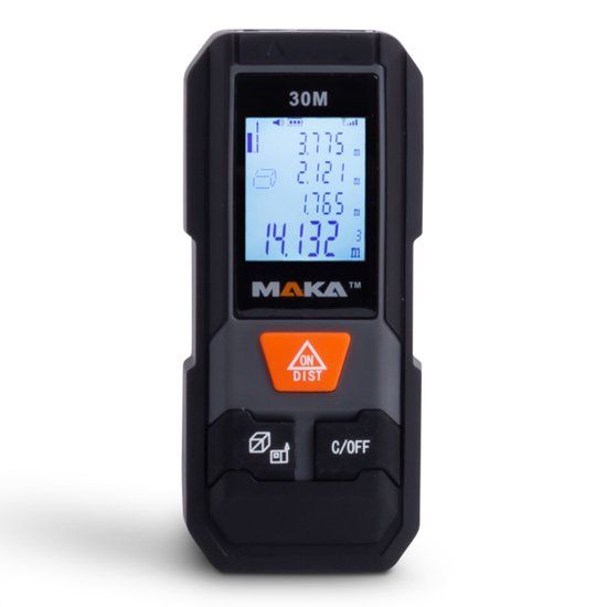 MAKA Digitale laser afstandmeter - 30 m - 8720153070768