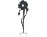Louis Moulin Objet décoratif coquelicot Métal Anthracite