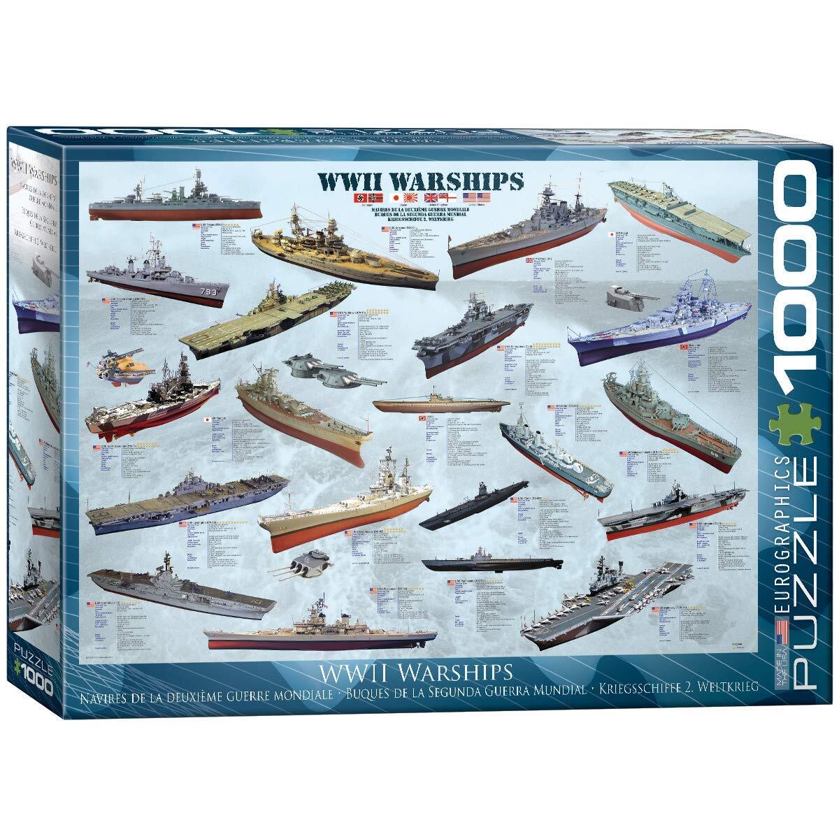Eurographics puzzel WW II Warships - 1000 stukjes