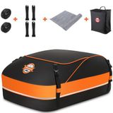 Sailnovo Softshell-dakkoffer - 15Cubic/430L waterdicht, antislipmat, 4 deurhaken, autodakopbergtas voor voertuigbovenkant