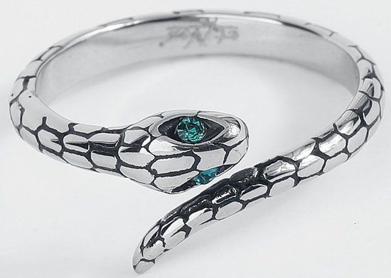 etNox Schlange Dames Ring - zilverkleurig - 56