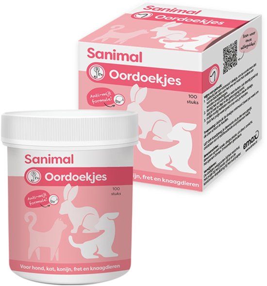 Sanimal Oordoekjes - 100 stuks