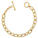 Orphelia PA-010 - Armband T-Lock - Messing verguld - 19 CM