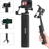 Telesin Oplaadbare Selfiestick 90cm - Ingebouwde 10.000 mAh powerbank - Zwart