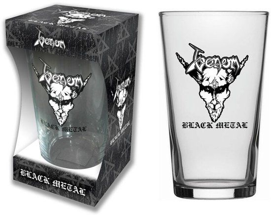 Venom gaming accessoires Venom Black metal Unisex Bierglas - transparant - Glas
