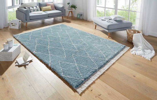 Mint rugs Hoogpolig Vloerkleed Jade 103322 160x230 cm Crème & Wit