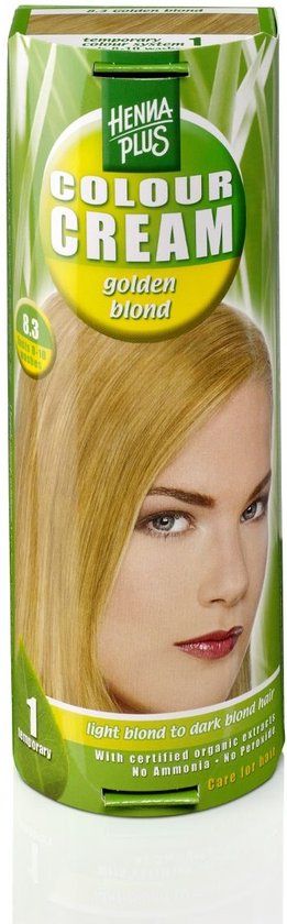 Hennaplus Colour Cream 8.3 Golden Blond - Haarverf