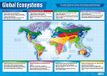 Global Daydream Education Global Ecosystems Geografie-poster, gelamineerd hoogglanzend papier met afmetingen 850 mm x 594 mm (A1)