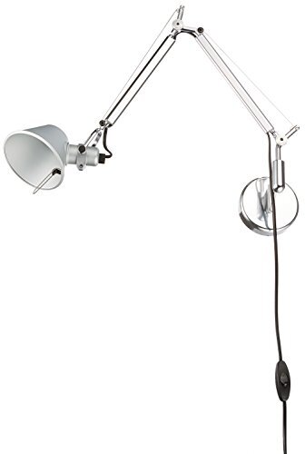 Artemide - Tolomeo Faretto Micro wandlamp. Hoogwaardige wandlamp met draai- en zwenkbare spot van aluminium. Made in Italy