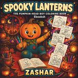 Spooky Lanterns The Pumpkin-Head Boy Coloring Book